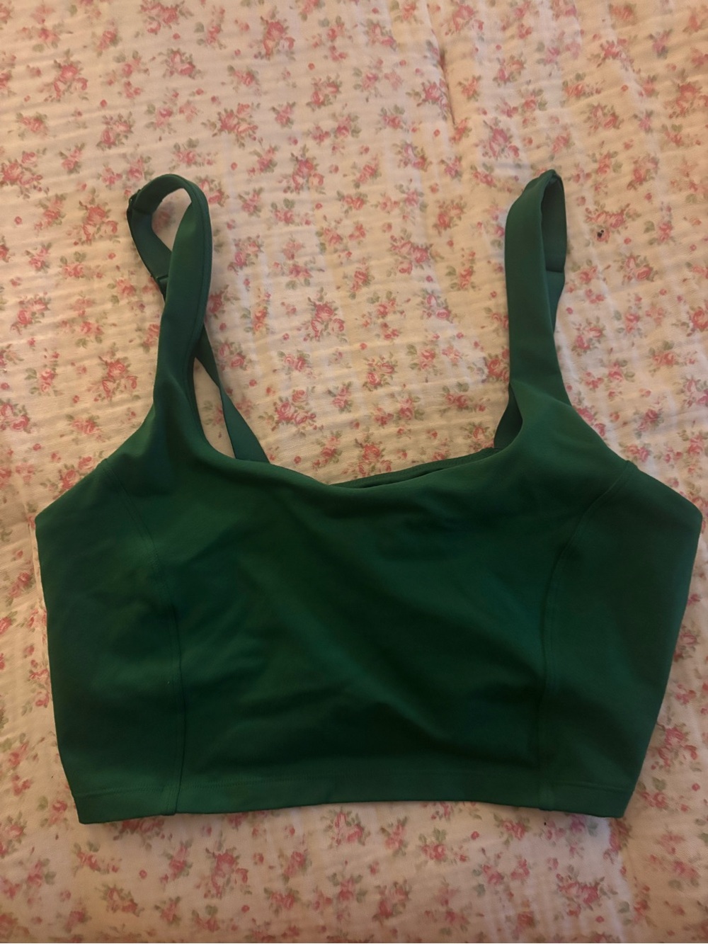 Aerie Emerald Green Seamless Crop Bralette